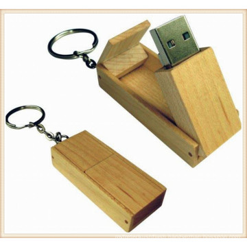 Keychain Wooden USB Pendrive for Laptop (EW002)